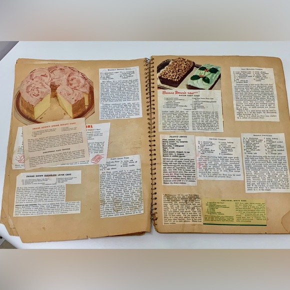 1940s/50s Antique Scrap Book Filled with Recipes Articles Advertisements - Picture 3 of 16